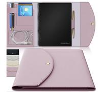 Luxuriöser schlanker Organizer-Einband, kompatibel mit, Journal, Planer, Executive-Größe A5, passend für 15,2 x 22,4 cm große Notizbücher, weiches veganes Leder für Core (Purple, Letter - A4)