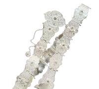 Luxuriöser Taillengürtel, stilvoll für Bühnentanz, Musik, Festival, Jeans, Kleid, Körperschmuck, Kette, metallisch, Hochzeit, elegant, floral, geschnitzt, Bauchkette für Damen, One Size, Wie
