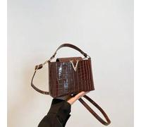 Luxus Damen Handtasche, Marken Shopper, Krokodil geprägtes hochwertiges Stein Muster Handtasche, 2025 neue modische kleine Nischen vielseitige Umhänge