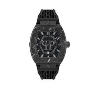 Luxusuhr PHILIPP PLEIN "Hexagon", 0202, schwarz, schwarz, Armbanduhren, Herren (69873621-0) 0202, schwarz, schwarz