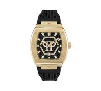 Luxusuhr PHILIPP PLEIN "Hexagon", 0216, schwarz, gold, Armbanduhren, Herren (24280065-0) 0216, schwarz, gold