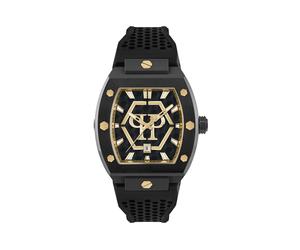 Luxusuhr PHILIPP PLEIN "Hexagon", 1602, gold, schwarz, Armbanduhren, Herren (72773164-0) 1602, gold, schwarz
