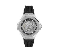 Luxusuhr PHILIPP PLEIN "Skeleton Royal", silber (0270, schwarz, silber), Armbanduhren, Herren (95324356-0) 0270, schwarz, silber