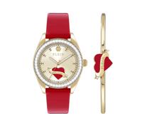 Luxusuhr PHILIPP PLEIN "Uhren", 1613, gold, rot, Armbanduhren, Damen (27246457-0) 1613, gold, rot