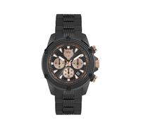 Luxusuhr PLEIN SPORT "Hurricane Chrono", rosa (02rg, schwarz, goldenrose), Armbanduhren, Herren (91923624-0) 02rg, schwarz, goldenrose