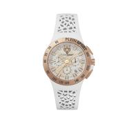 Luxusuhr PLEIN SPORT "Thunderstorm Chrono", 0116, weiß, gold, Armbanduhren, Damen (31373010-0) 0116, weiß, gold