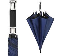 LUYIYI Rolls-Royce Stiel Regenschirm, Große Straße Pole Double Golf Sunny Umbrella Männer Geschenke (Color : Blue)
