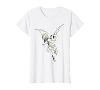 Luzifer Der gefallene Engel x Gustave Dore Preisgünstiges Grafik-T-Shirt, Damen, Weiß, S