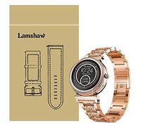 LvBu Armband Kompatibel für Michael Kors sofie, Damen Metall Band Premium Edelstahl Bracelet Gurt für Michael Kors Access sofie (Roségold)