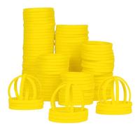 LVNRIDS 100 Stück Silikon Armbänder Gummi Armband freundschaftsarmband Männer Frauen, 8 Zoll Länge Sport Gummi elastische Armbänder Bulk Geschenke für Lehrer liefert Party Dekorationen gelb