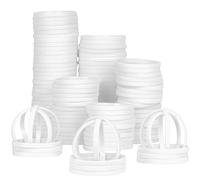 LVNRIDS 100 Stück Silikon Armbänder Gummi Armband freundschaftsarmband Männer Frauen, 8 Zoll Länge Sport Gummi elastische Armbänder Bulk Geschenke für Lehrer liefert Party Dekorationen weiß