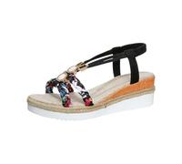 Lvnsdknerse Plateau Sandalen Damen Sommer Flache Sandalette Bohemia Sandals mit Strass Perlen Freizeit Strand Schuhe Orthopädische Sandalen Casual Ankle Elastic Flip Flops Geflochtene, 37-43 EU