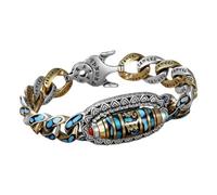 LVTFCO Hochwertiges Türkis Sechs Zeichen Wahrheit Neun Auge Perlenarmband