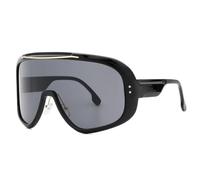 LVTFCO Übergroße Monokel-Sonnenbrille, modisch, für Herren und Damen, verspiegelt, UV400, Vintage-Brille, Schwarz, Einheitsgröße