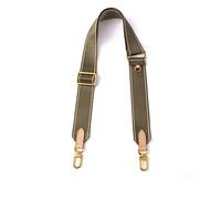 LVUNZJCA Verstellbarer Schultergurt Leinwand gewebter Gürtel Schultergürtel Einzelkauf-Damen-Taschengürtel für Taschen, Umhängetasche(Military Green)