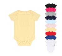 LW500 Larkwood Baby-Body Kurzarm Black 6/12 Monate