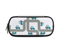 LWLFC Federmäppchen Auto Mäppchen für Mädchen mit Großer Kapazität - 3-Lagiges Design, Mehrere Fächer, Reißverschluss - Ideal für Schule, College und Reise als Stiftebox