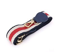 Lwuey Verstellbarer Schultergurt Breit 3.8cm, Bunt Geflochtener Schultergurt Ersatzgurt für Handtaschen Crossbody Taschen Tragegurt Längen 84cm zu 130cm für Canvas Leder Stofftaschen dunkelblau rot