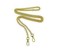 LXJLXD Metall-Ersatz-Schultertasche, Umhängetasche, Kettenriemen, Taschenriemen, Bastelzubehör für Frauen und Mädchen, zum Basteln von Taschen, Goldener Board-Haken, As shown