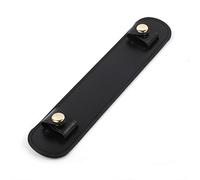 LXJLXD Schulterpolster aus Leder, Handtaschengriff, Befestigungsclip, breiter Taschengurt, Schulterstütze für Damen, Schwarz , As shown