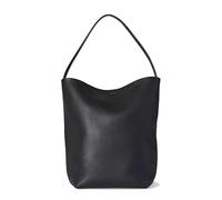 LXJYDN Schultertasche Frauen Einfache Leder Bucket Bag Große Kapazität Pendler Schultertasche Tote Bag-Schwarz-44 * 38 * 21Cm