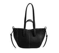 LXJYDN Schultertasche Frauen Weiche Pu Umhängetasche Vielseitige Pendler Handtasche Umhängetasche-Schwarz