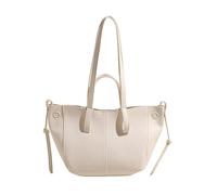 LXJYDN Schultertasche Frauen Weiche Pu Umhängetasche Vielseitige Pendler Handtasche Umhängetasche-Beige