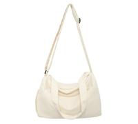 LXJYDN Schultertasche wasserdichte Tragbare Reise Schultertasche Große Kapazität Yoga Tasche Fitness Tasche Mit Schuhfach Für Männer Und Frauen-Weiß-38 * 22 * 22Cm