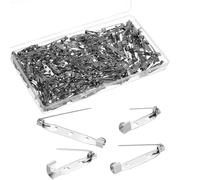 LXUEJIE 200 Stück Broschennadeln, 20/25/30/35mm Silber Sicherheitsnadeln Verschlussnadeln Broschennadel Anstecknadeln Craft Sicherheitsnadel für DIY Handwerk Schmuck Handarbeiten