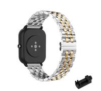 LXURY Armbänder für Amazfit Bip 5 Armband Edelstahl Metall für Amazfit Bip 5 Bänder Verstellbares Ersatzarmbänder Kompatibel mit Amazfit Bip 5 Uhrenarmband für Damen Herren (8)