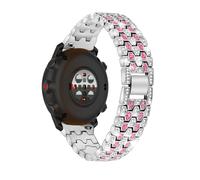 LXURY Edelstahl Armbänder für Polar Vantage V3 Armband Damen, mit Strass Diamanten Glänzendes Metall Verstellbares Ersatzarmband Kompatibel mit Polar Vantage V3 Uhrenarmband (Silber)