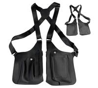 lyanny Anti-Diebstahl-Tasche mit mehreren Taschen, Anti-Diebstahl-versteckte Unterarm-Umhängetasche, PU-Leder Schulterholster-Tasche für Männer