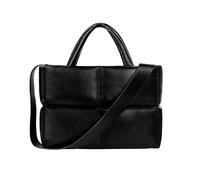 Lychii Gesteppte Taschen Handtasche, PU Leder Schultertasche Puffer Tote Bag mit Reißverschluss, Crossbody Bag Umhängetasche Hobo Bag für Damen