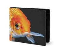 LYHVSFJW Edle Herren Geldbörse Leder Geldbörse Portemonnaie Geldbeutel Slim Slim mit Arizona Flagge Kartenhalter, Schöner Fisch., one size