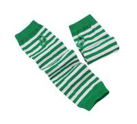 LYHYDMA Handschuhe Lang 2 Paar Mode Frauen Handschuhe Dame Gestreiften Ellenbogen Wärmer Gestrickte Lange Fingerlose Fäustlinge(Grey)