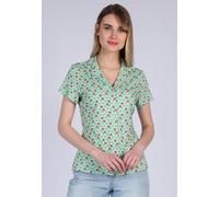 Lykka du Nord Bluse Celestina little flower pool (grün) XS