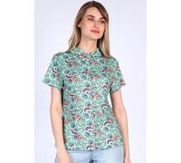 Lykka du Nord Bluse Cylita oriental flower pool (grün) XS