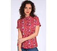 Lykka du Nord Bluse Cylita oriental flower rubin (rot) XS
