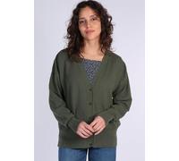Lykka du Nord Cardigan aus 100% Bio-Baumwolle mit V-Ausschnitt - Jorita thyme (grün) L