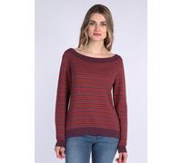 Lykka du Nord Eleganter Strickpullover aus 100% Bio-Baumwolle - Carla | U-Boot-Ausschnitt plum (lila) XL