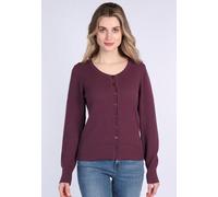 Lykka du Nord Feminime Strickjacke aus Bio-Baumwolle - Manon | Retro-Stil plum (lila) L