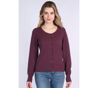 Lykka du Nord Feminime Strickjacke aus Bio-Baumwolle - Manon | Retro-Stil plum (lila) XS