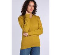 Lykka du Nord Klassischer Pullover aus 100% Bio-Baumwolle - Alba dark yellow (gelb) XXL