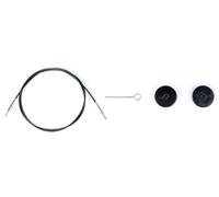 Lykke 0841275131156 Seil für Nadelspitzen, Nylon, Stahl, schwarz, Black Cord for 16" (40cm) length with 3.5" IC tip
