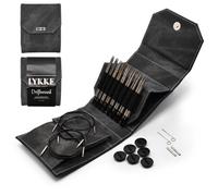 Lykke - 12,7 cm Treibholz austauschbare Nadeln Starter-Set, grauer Denimbeutel