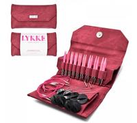 Lykke Austauschbare Stricknadeln, Rouge-Holznadeln, Stricknadel-Set (Crimson Denim-Effekt)