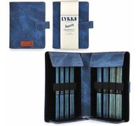 Lykke Driftwood 5144163 Nadelset Nadelspiele, Holz, Indigo, Small US 0-5 Set Pouch