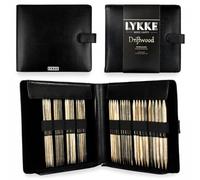 Lykke KLYKKW6DPLGSFXL Nadelset Nadelspiele, Holz, driftwood, Large US 6-13 Set in Faux Leather Pouch