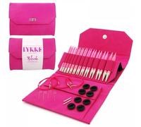 Lykke Nadelset austauschbare Nadelspitzen, Holz, Indigo, 3,5-12