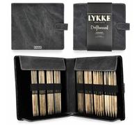 Lykke SG_B074WG3176 Nadelset Nadelspiele, Holz, driftwood, Large US 6-13 Set in Grey Denim Pouch